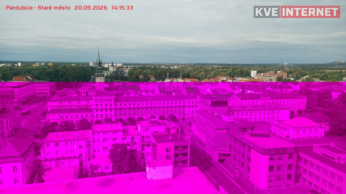 Kamera na żywo - Pardubice